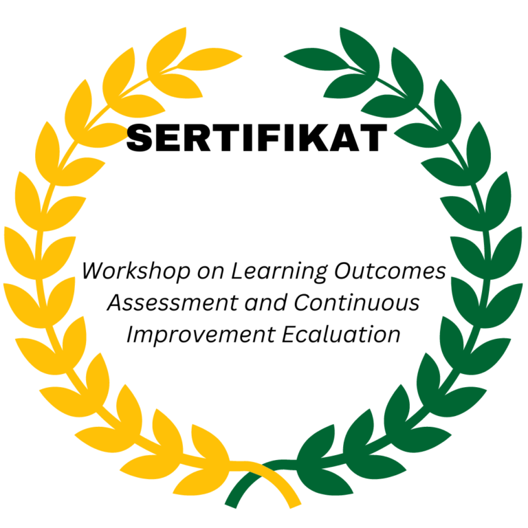 SERTIFIKAT WORKSHOP ON LEARNING OUTCOMES ASSESSMENT AND CONTINUOUS IMPROVEMENT ECALUATION